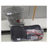Galvanized Mop Bucket & Boot Tray