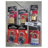 NIP (4) Master Locks & (2) Combination Locks