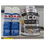 (2) Kilz & (1) Smoke Odor Sealer
