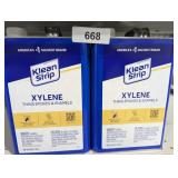 (2) Klean Strip One Gallon Paint Thinners