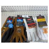 New Medium Gloves, Leather & Thermal Knit