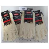(4) New Pairs XL Pigskin Driver Gloves