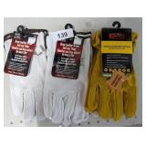 New Large & Medium Leather Gloves