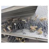 Large Assortment of Peg Board Hooks
