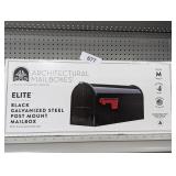 NIB Black Galvanized Medium Capacity Mailbox