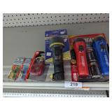 NIP (3) Flashlights & NIP Battery Tester