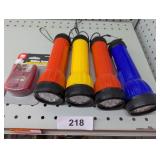 NIP (4) Flashlights & NIP Battery Tester