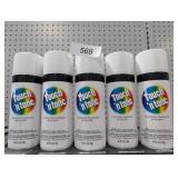 (5) Touch N Tone Flat White Spray Paints