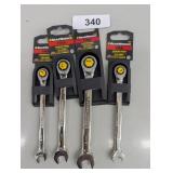 (4) Metric Ratcheting Wrenches