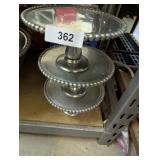 (3) Metal Small Cake / Dessert Stands