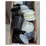 Small Cambro Food Crocks w/ Some Lids