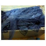 Tote w/ Lid + Approx. 300 Chair Ties, Blue Sheer