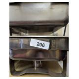 (2) Stainless Steel Chafing Pan w/ Holding Frame