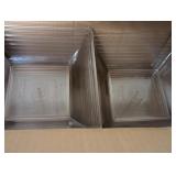 Box of Del Ray 8', Hard Plastic Square Bowls, **