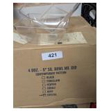 (2) Boxes of Del Ray 6' Hard Plastic Square Bowl