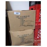 (2) Boxes of Del Ray 6' Hard Plastic Square Bowl