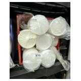 6 oz & 8 oz Plastic Lids w/ Plastic Milk Crate