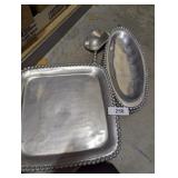 (2) Lenox Oval Platters, Lenox? Serving Stand &