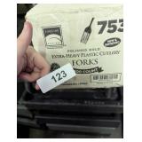 Fineline Heavy Weight Plastic Forks Partial Box