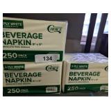 (3) NIP Choice 2 Ply Beverage Napkins 250 Ct. Each