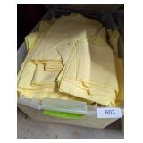 Tote w/ Lid + Cloth Napkins, Maize Color,