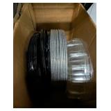 Large Serving Platters w/ Plastic Lids