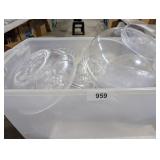 Tote w/ Lid + Heavy Duty Plastic Serving Bowls