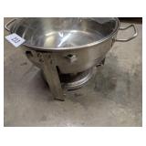 Round Chafing Pan w/ Holding Frame & Lid