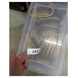 Tote w/ Lid + Assorted Small Black & Gold Baskets