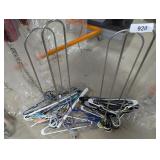 (2) Wire Hanger Racks w/ Some Hangers