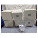 (6) Mikasa Clear Glass Ice Buckets