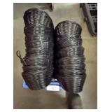 Plastic Milk Crate w/ Small Black Baskets