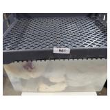 Tote w/ Lid + Glass Fluted Round Candle Bowls &