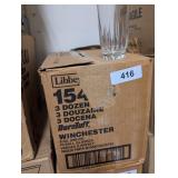 (1) Box Libbey Hi-Ball Glasses 9 oz.