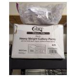 Heavy Plastic Silverware Salt Pepper Packs &