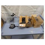 Plastic Milk Crate + (10) Spur Shaped Candle