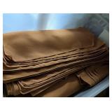 Tote w/ Lid + Approx. 200 Cloth Napkins,