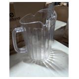 (12) Update Clear Plastic Pitchers 60 oz