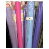 Assorted Colors & Sizes Plastic Table Covering