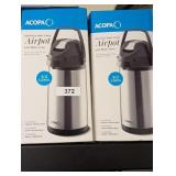(2) Acopa Stainless Steel Lined Airpot