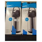 (2) Acopa Stainless Steel Lined Airpot