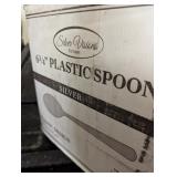 Silver Vision Heavy Weight Plastic Spoons -*