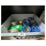 Gray Tote w/ Assorted Tapes &