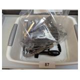 Small Metal & Plastic Serving Tongs