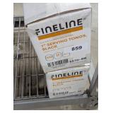 (2) Boxes Fineline 7' Serving Tongs, Black