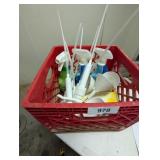 Milk Crate w/ Large Pumps, Mold/Mildew Remover, +