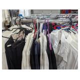 Round Metal Clothes Rack on Wheels