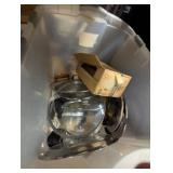 Tote w/ Lid + Assorted Pot Lids 10' Wooden Skewer