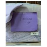Tote w/ Lid + Approx. 150 Cloth Napkins, Lavender