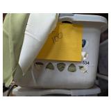 Laundry Basket + Approx. 100 Cloth Napkins,